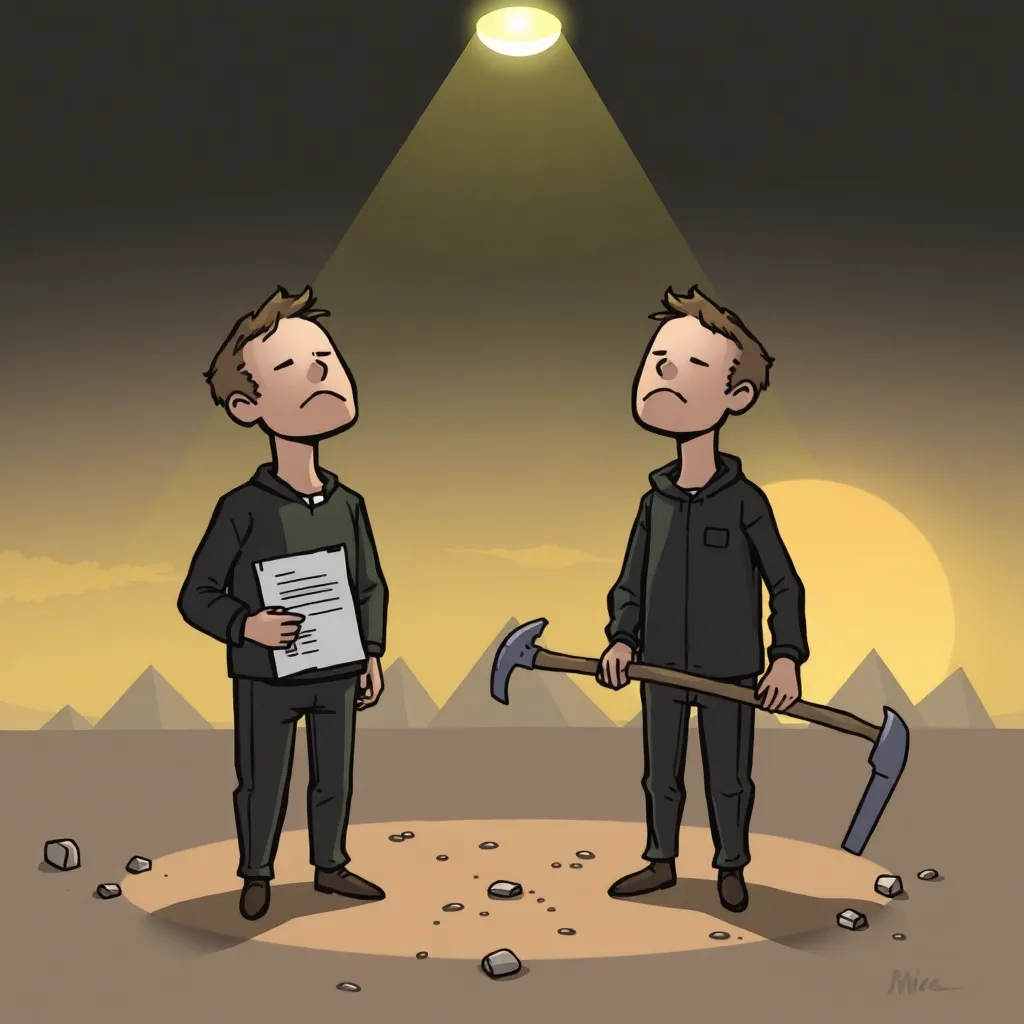 Admins at spawn, looking up and processing grief