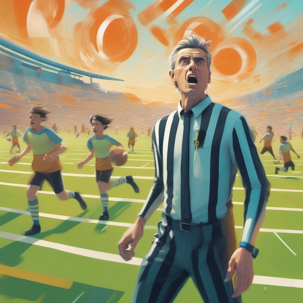 Perplexed referee