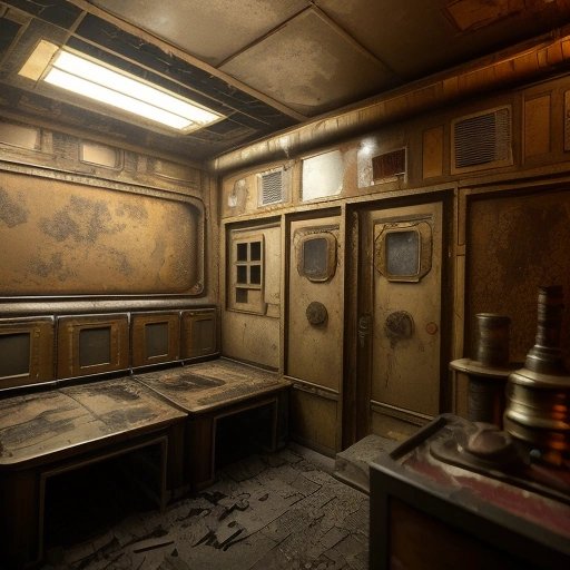 Abandoned animatronics in the hidden room