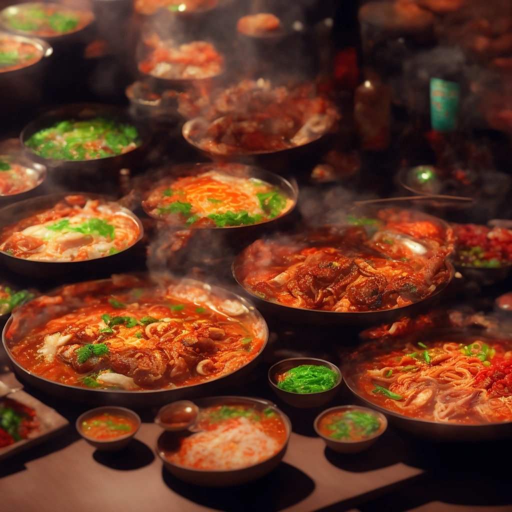 Feast of Korean food from K-drama