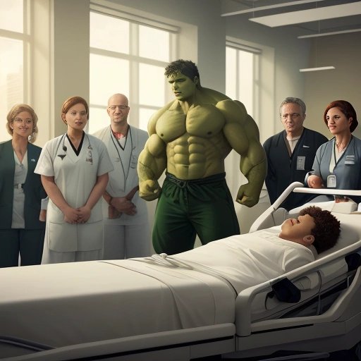 Hulk recovering in hospital