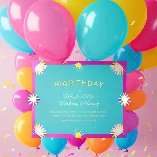Birthday invitation in Comic Sans 2.0
