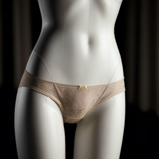 A single pair of knickers on a pedestal