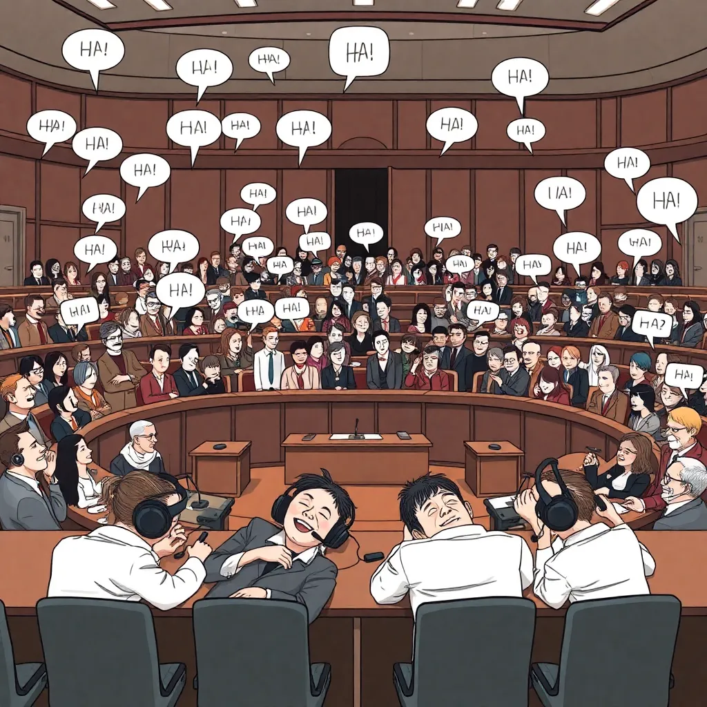 Final editorial punchline: “If nobody understands, nobody can be offended” (and the only universal word is laughter)