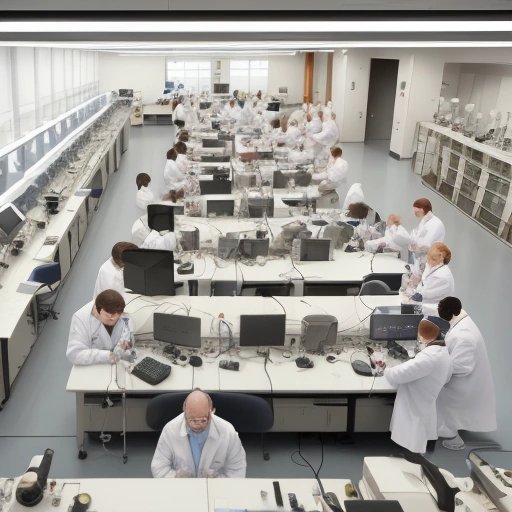 Diverse group of scientists in a laboratory