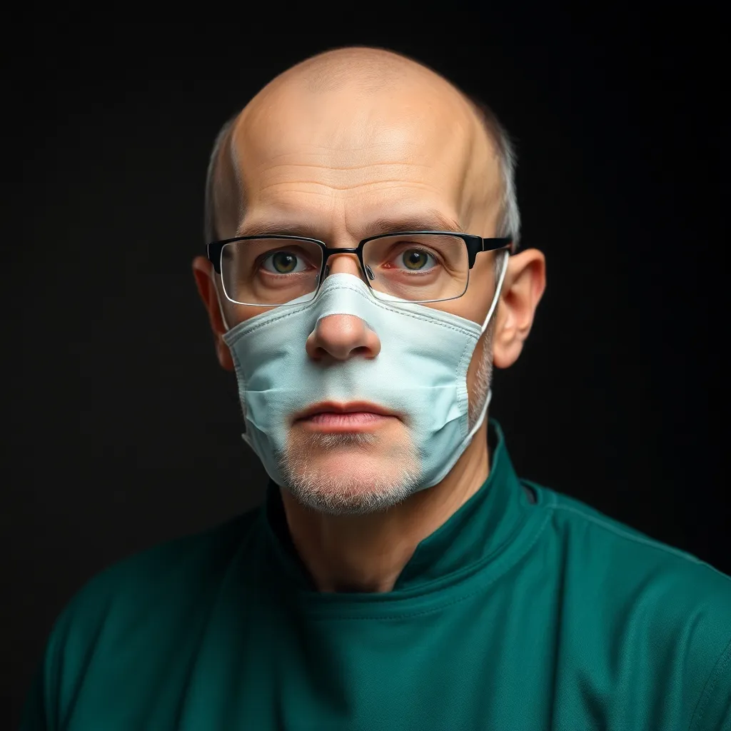 абсурдний науковий інститут вивчає небезпечне сяйво навколо баклажана, полуниці, кукурудзи та персика під скляними ковпаками, вчені в захисних костюмах, попереджувальні знаки радіації та біонебезпеки, яскраво, детально, кінематографічно