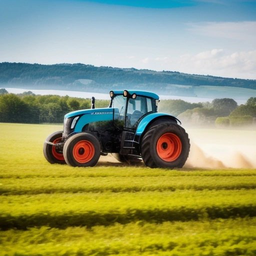 Bugatti Farm Tractor speeding across a field
