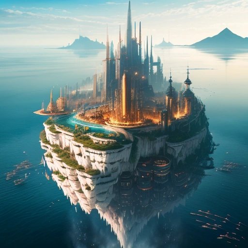 Floating island city