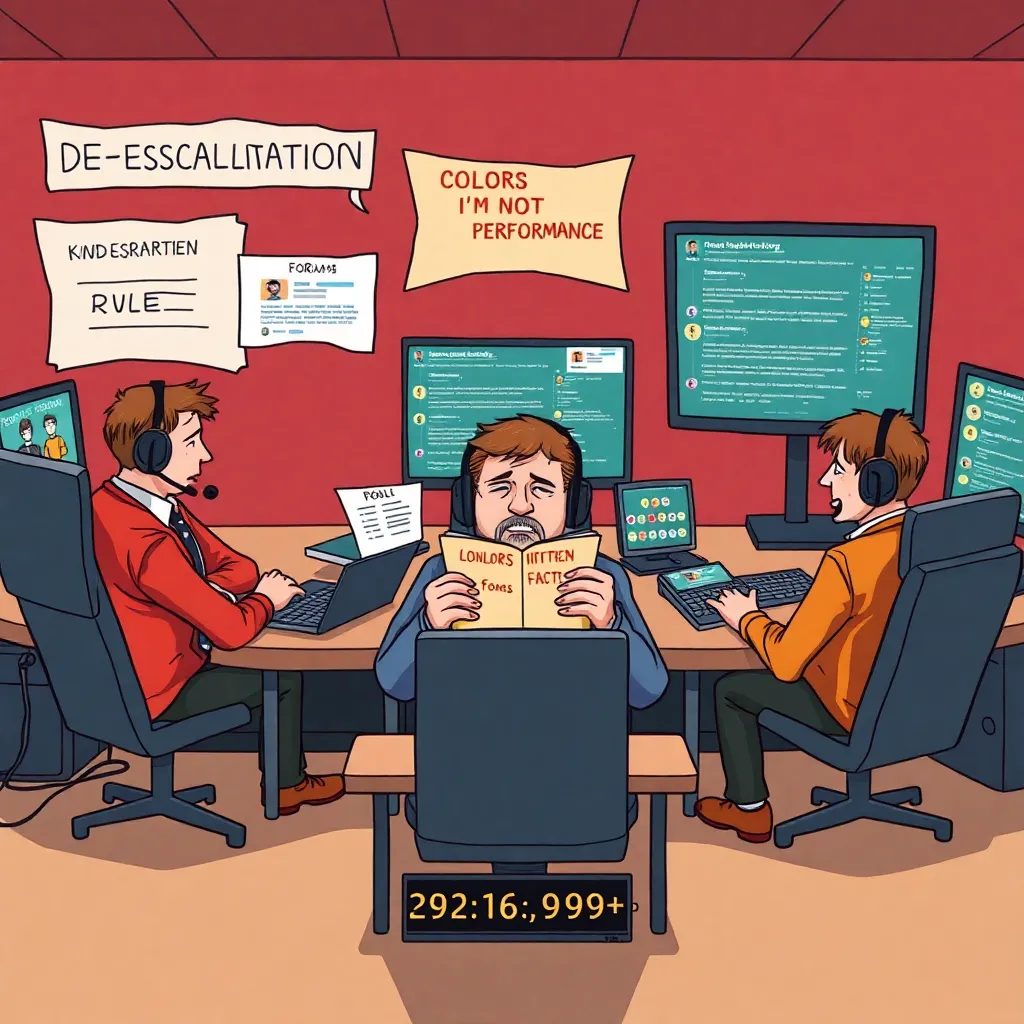 Moderators trained in “hostage negotiation”