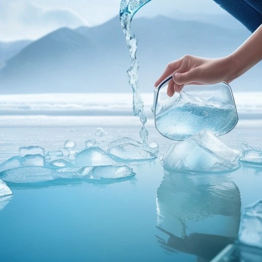 Dipping fingers in ice water