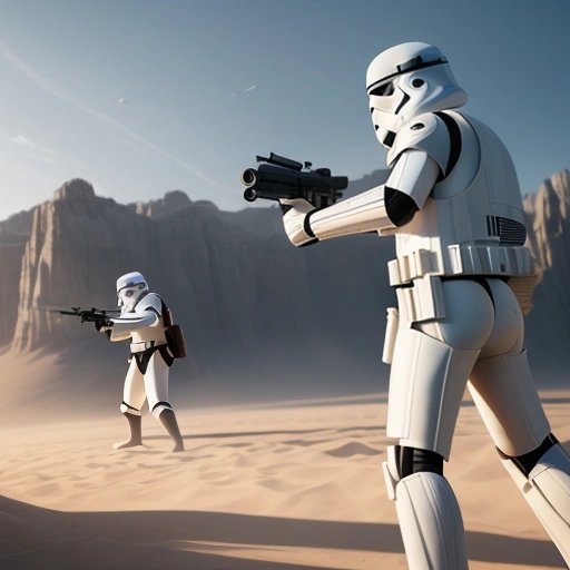 Stormtrooper with bad aim