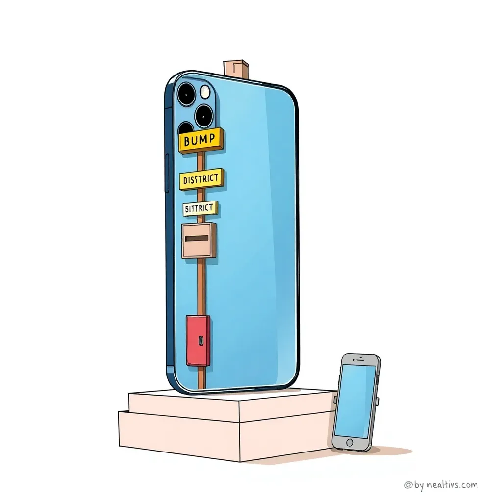 iPhone Ultra Pro Max Plus with a camera bump “tall enough to be assigned a ZIP code”