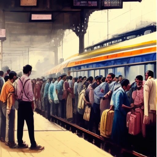 Reservation Rush game at a railway station