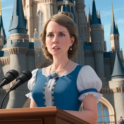 Jane Thompson delivering her conclusion at Walt Disney World