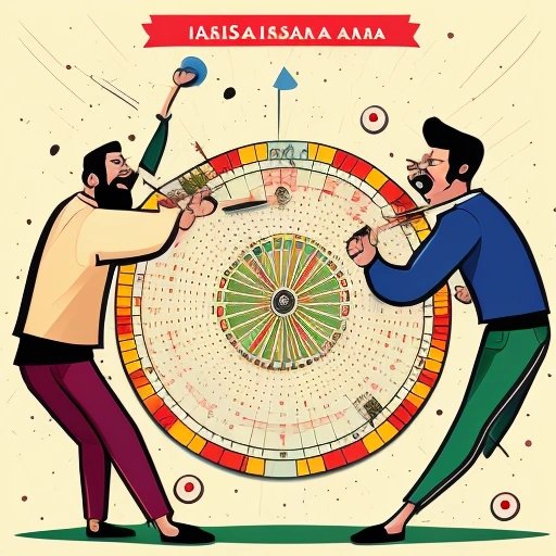 IASAR members playing darts with map