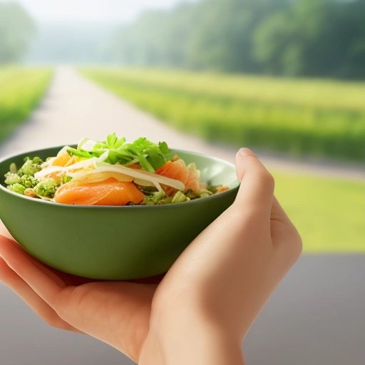 Sauerkraut and smoked salmon breakfast bowl