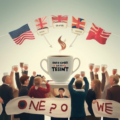 People toasting to world peace with coffee