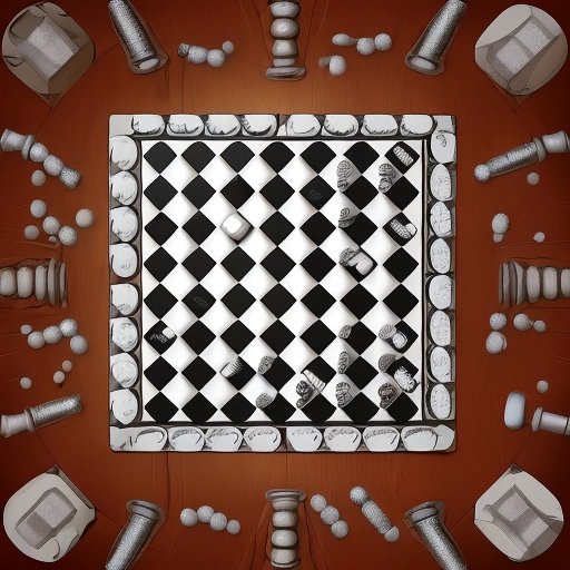 Chessboard with pills