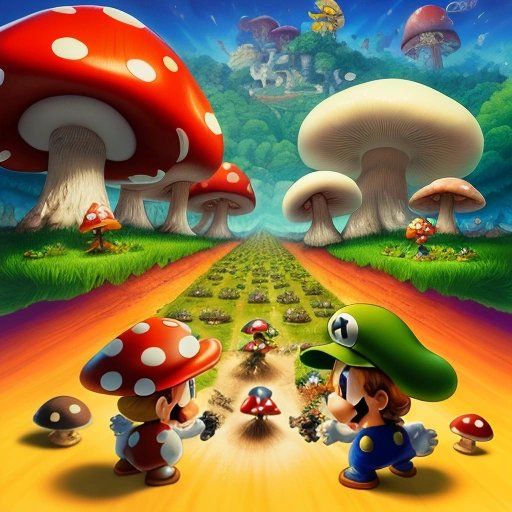 Epic battle between the Mushroom Kingdom and the Koopas