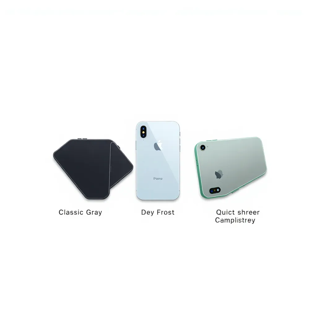 The new iPhone in three finishes: Deep Space Gray, Arctic Frost, Quiet Financial Panic