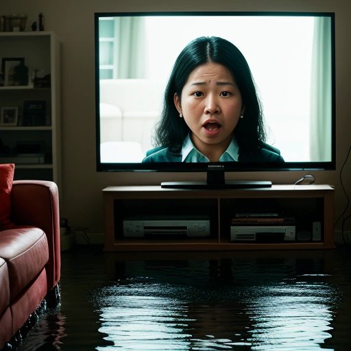 Woman shocked as septic waste floods her living room