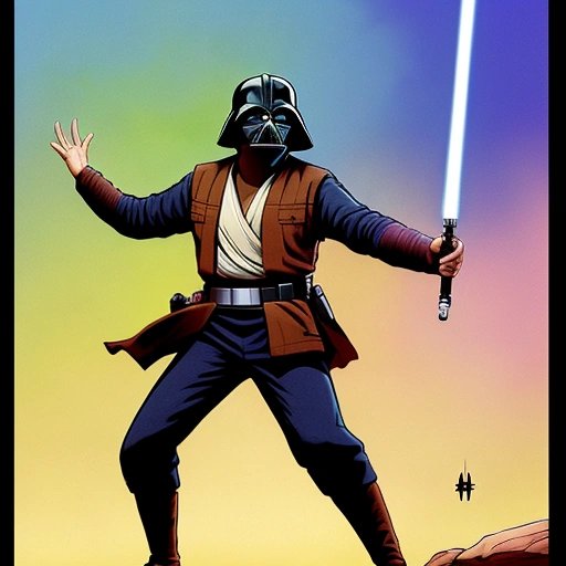 Star Wars character breaking wind on set