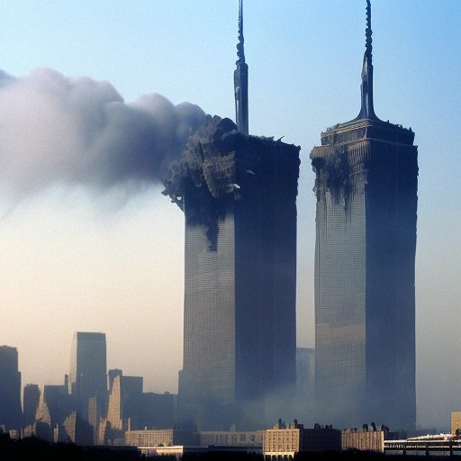 Twin Towers after the attack