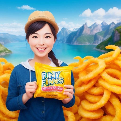 Person enjoying Funyuns