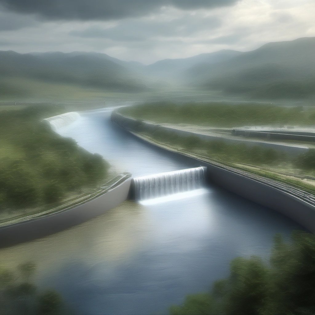 River flowing freely without dams