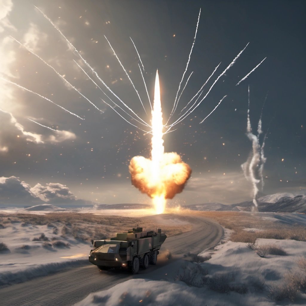 NASAMS battery intercepting a threat