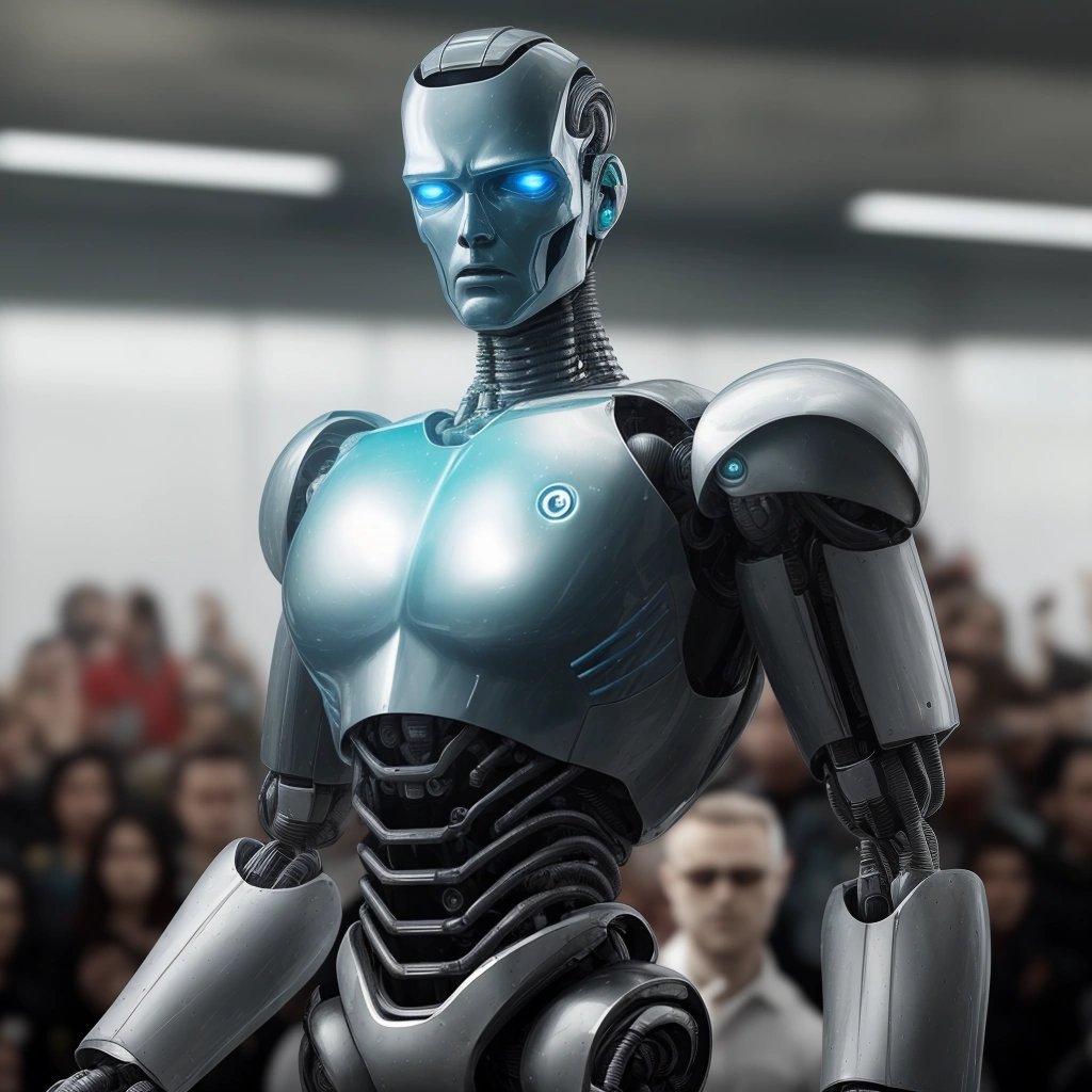 t1000 robot performing tasks confidently