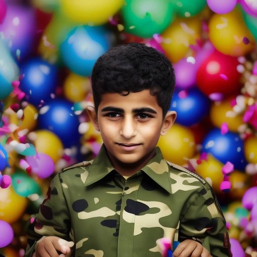 Gazan gets flamboyant camouflage uniform