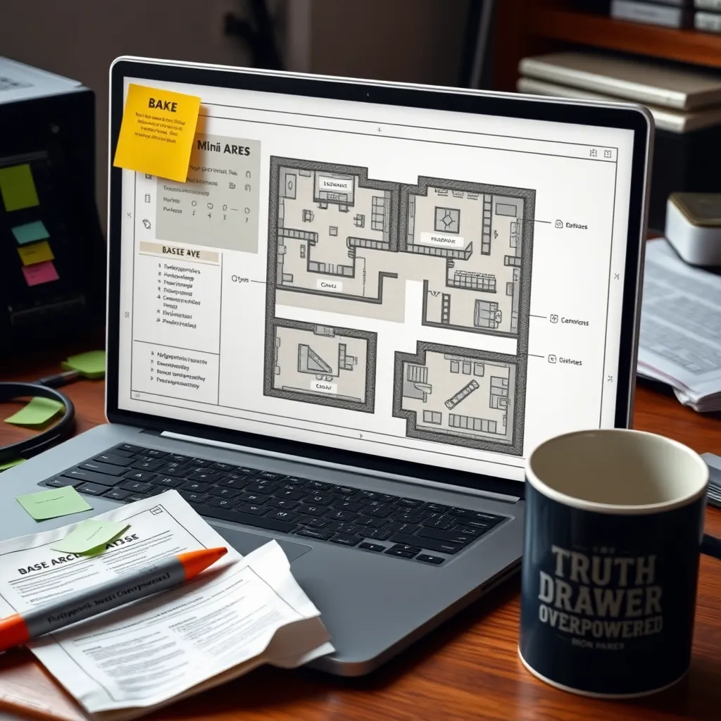 Leaked “Base Ares” schematics (that are obviously a video game mod)