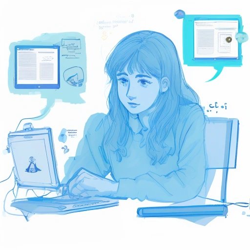 Étudiant ayant une conversation avec une IA générative