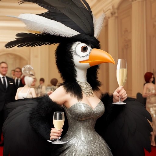 Feathers McGraw in a fancy event at Fort Knox