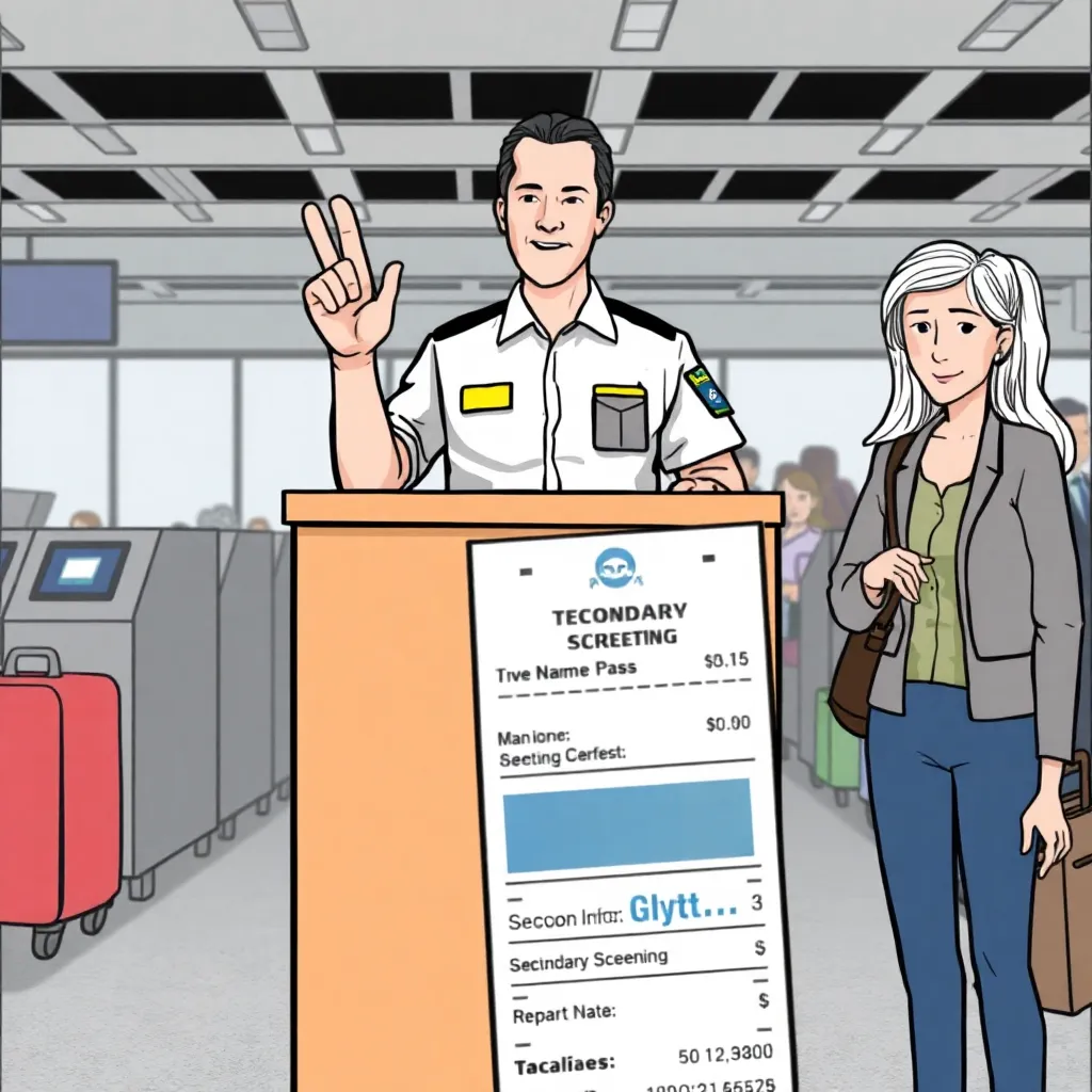 TSA spelling simulation: “Step aside”