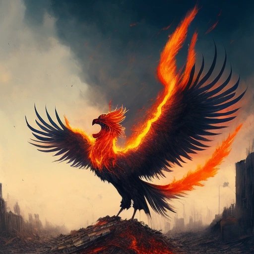 Phoenix rising from the ashes