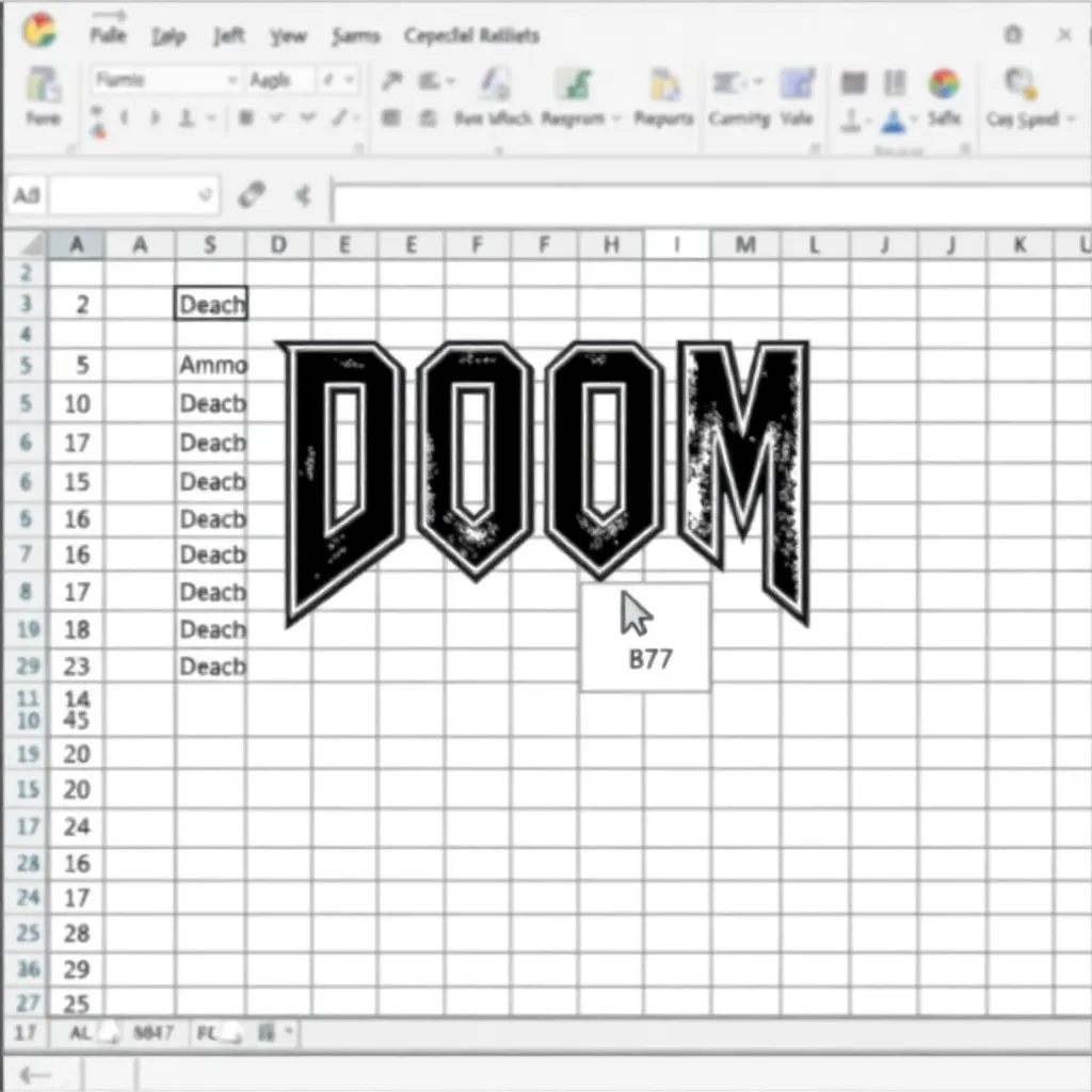The Missing Entry: DOOM in a Spreadsheet