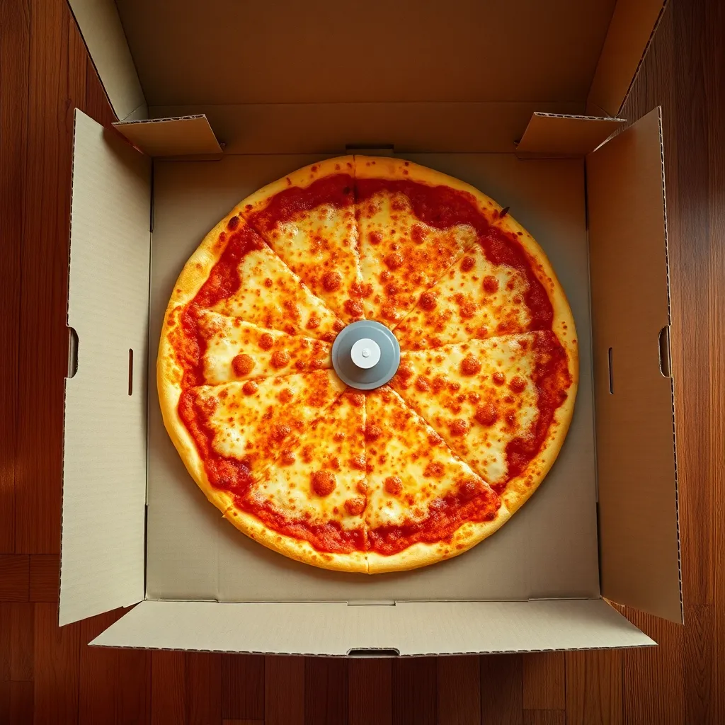 A square box revealing the circle