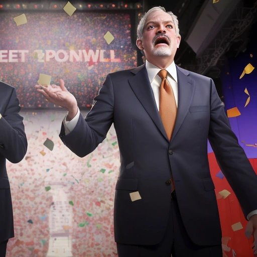 Jerome Powell and Jim Cramer celebrating their campaign