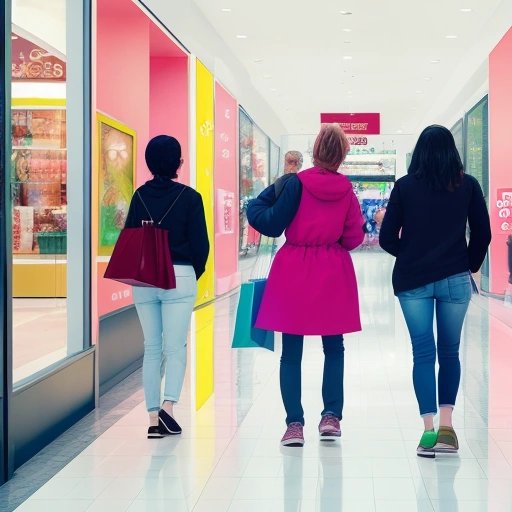 Shoppers looking for unexpected visitors at the mall