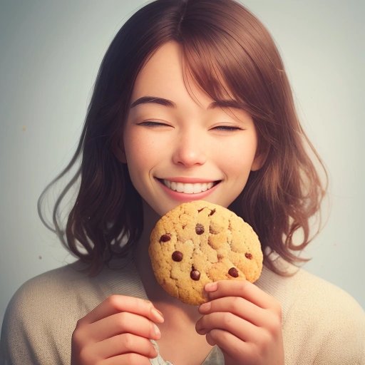 Enjoying a warm cookie
