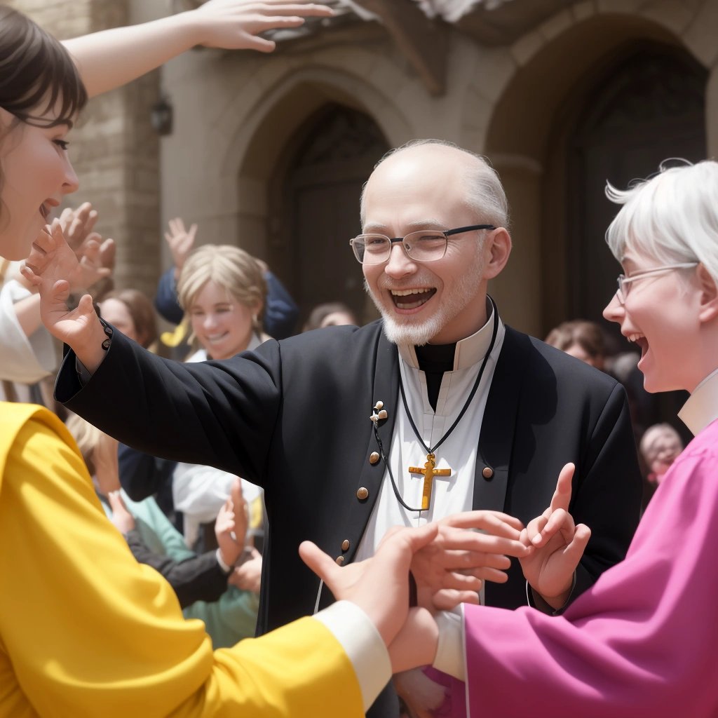 ENFP priest engaging in community outreach