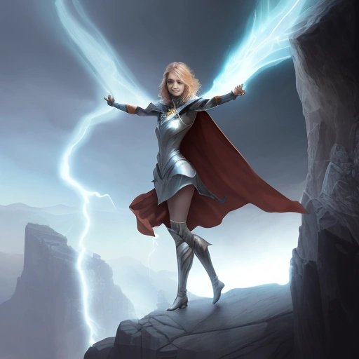 Camille as a weather-controlling superhero
