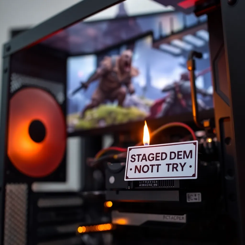 “Rendering pipeline powered by literal fire” demo scene