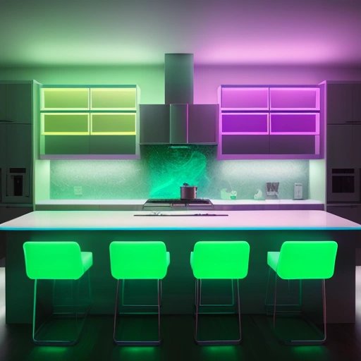 Customizable Aurora Borealis in the kitchen