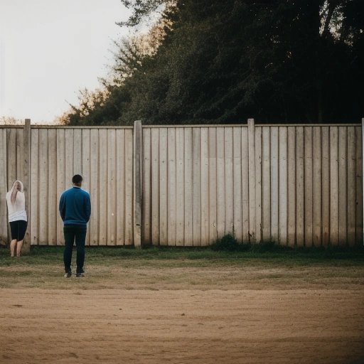 Two people showing non-interference