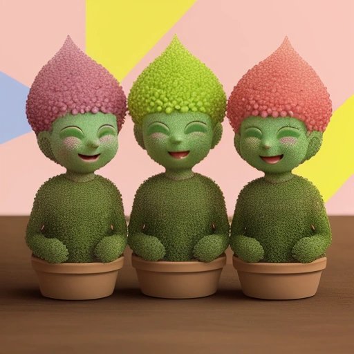 Lively Chia pet gathering