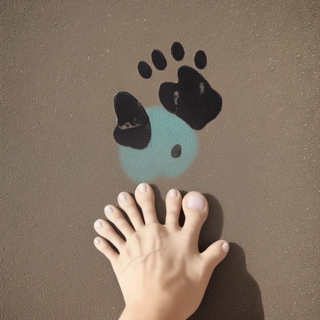 Sweating paw pads on hot pavement