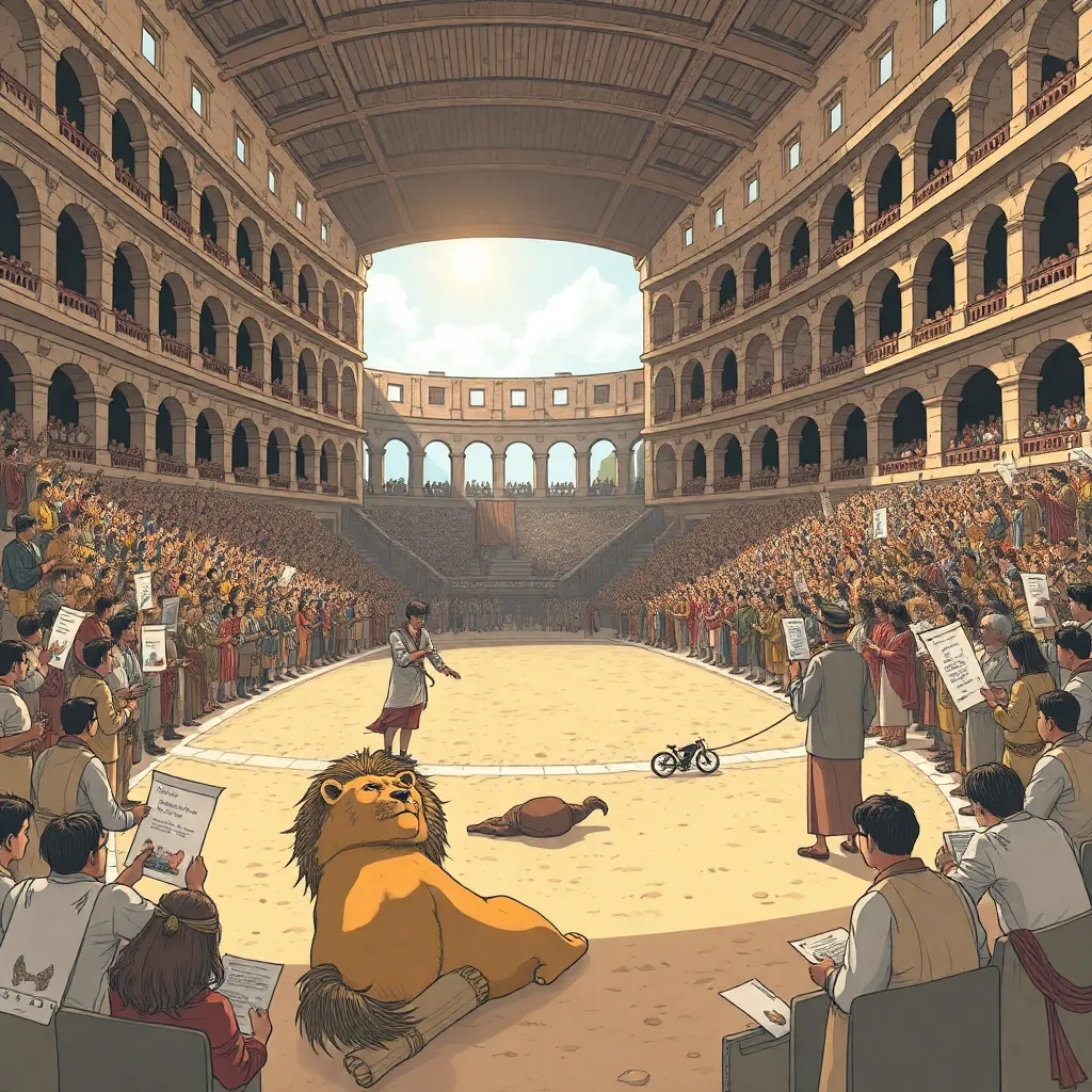 Colosseum “intermission enrichment” scroll handout